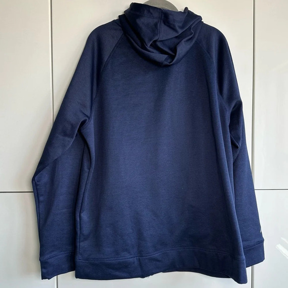 Eddie Bauer Mens FreeDry Jacket Hoodie Size Large Zip Front Navy - Picture 5 of 6